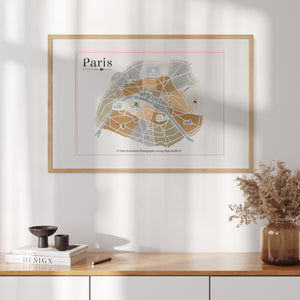 Illustrated Map of Paris