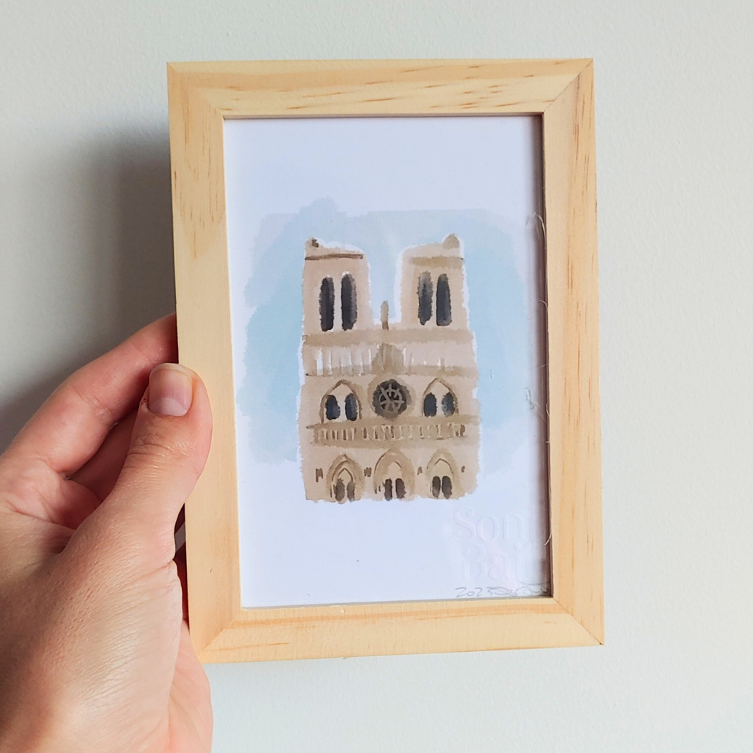 Notre Dame 10x15 Small Print