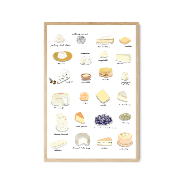 Cheese of France Art Print