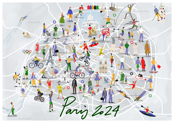 OLYMPIC MAP OF PARIS 2024