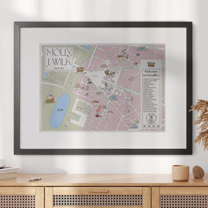 Map of Versailles Art Print - Molly J Wilk X Sonja Bajic Studio