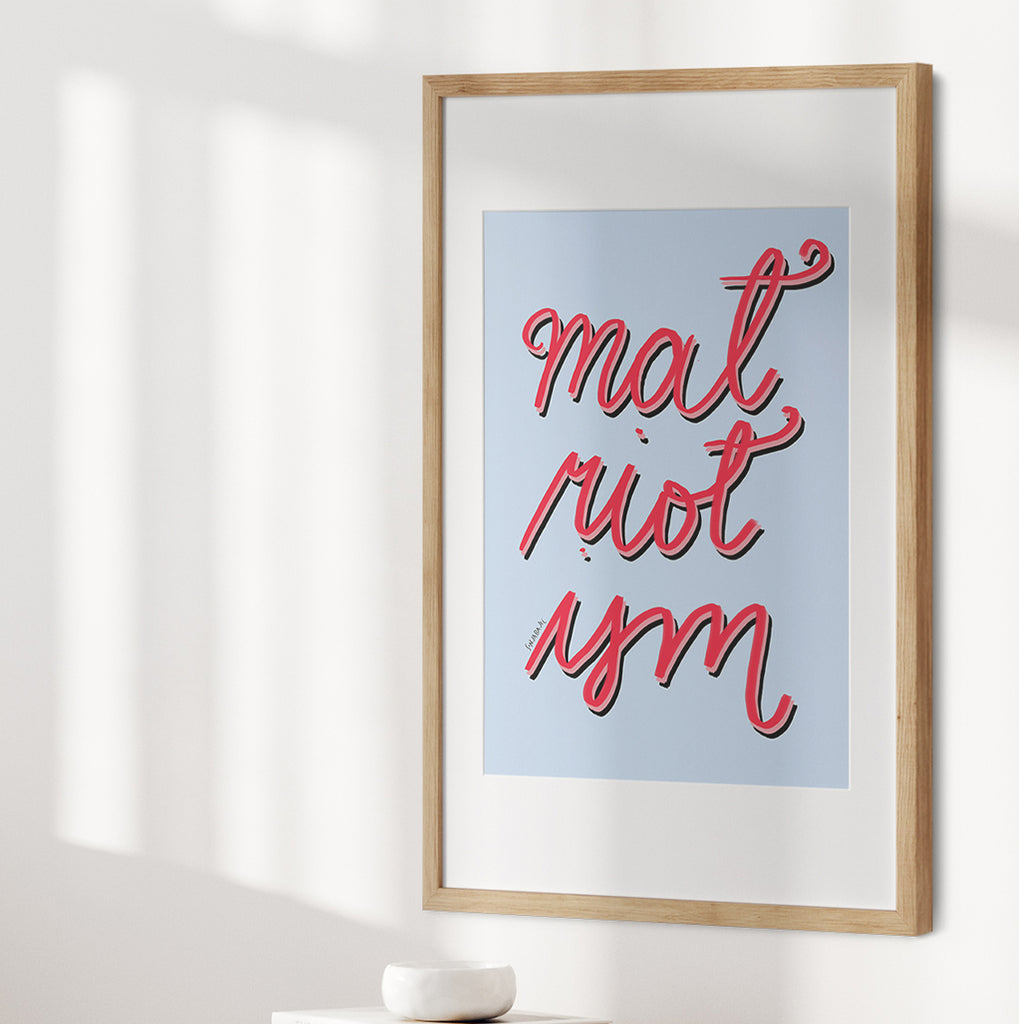 Matriotism Feminist Large Art Print – SonjaBajicStudio